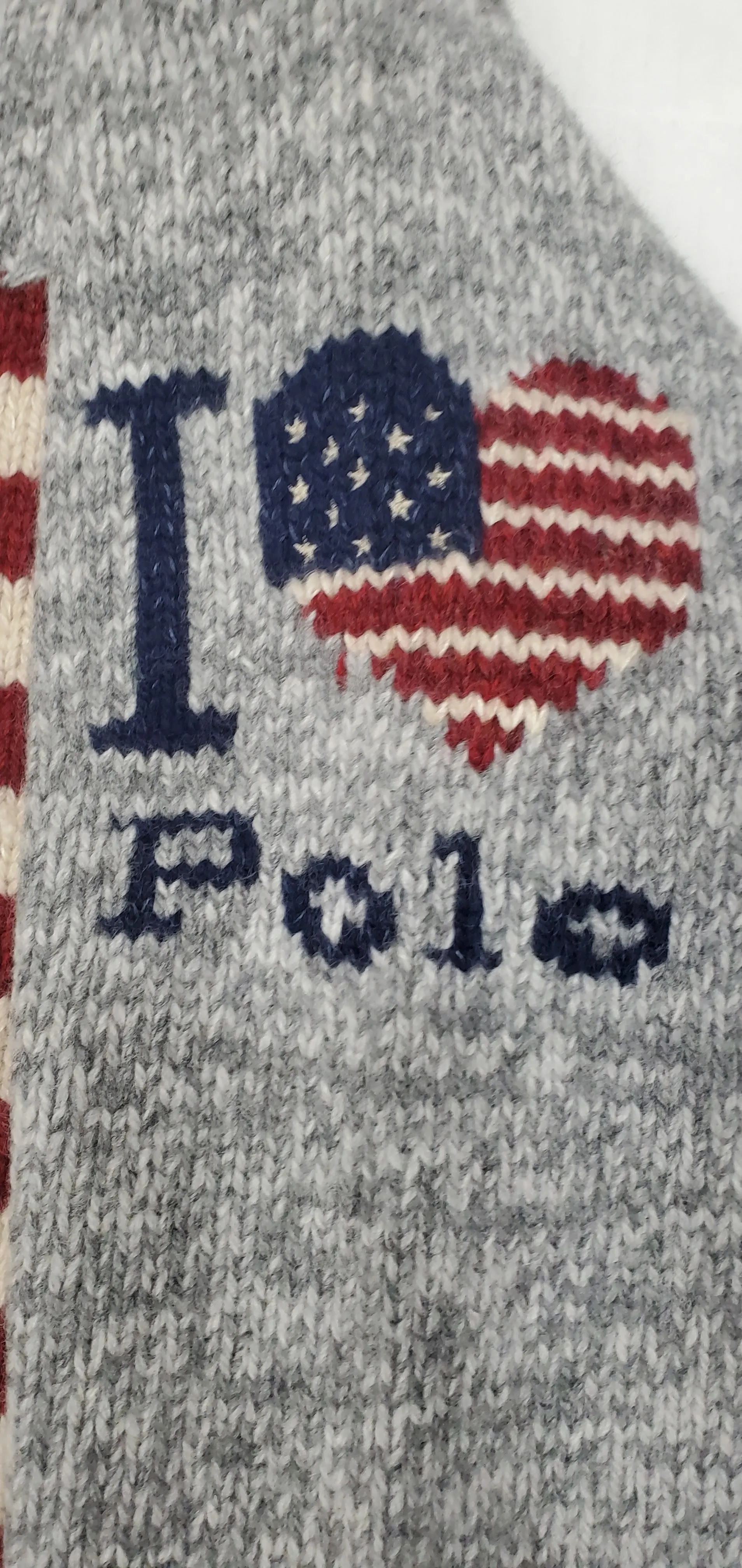 Nwt Polo Ralph Lauren American Flag I Love Polo Rollneck Wool Sweater