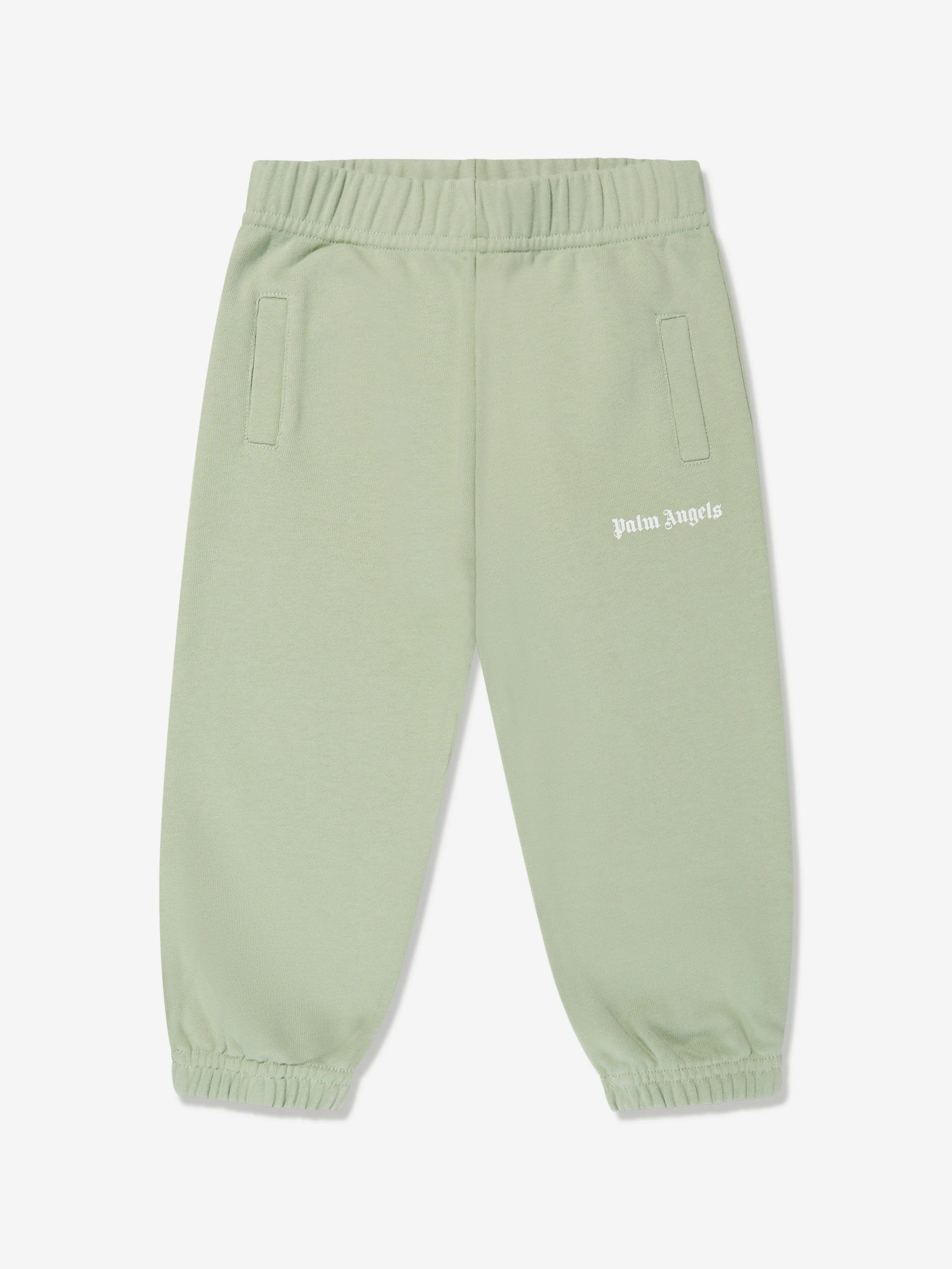 Palm Angels Baby Girls Logo Joggers in Green