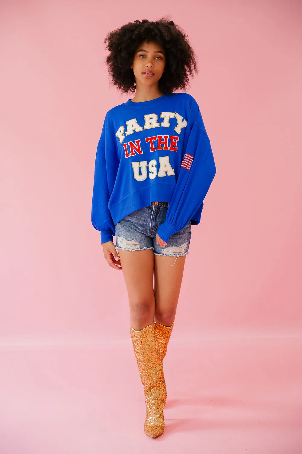 PARTY IN THE USA ROYAL PULLOVER