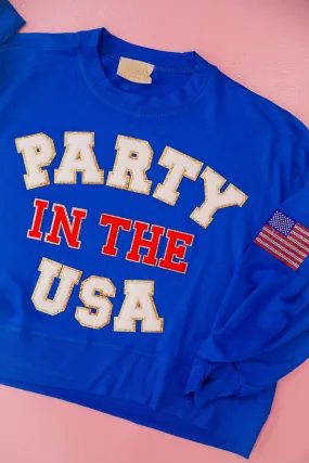 PARTY IN THE USA ROYAL PULLOVER