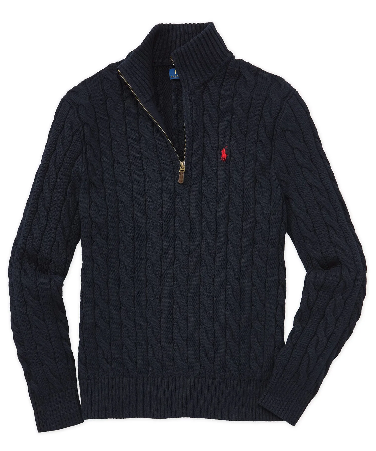 Polo Ralph Lauren Cotton Cable Half-Zip Pullover Sweater