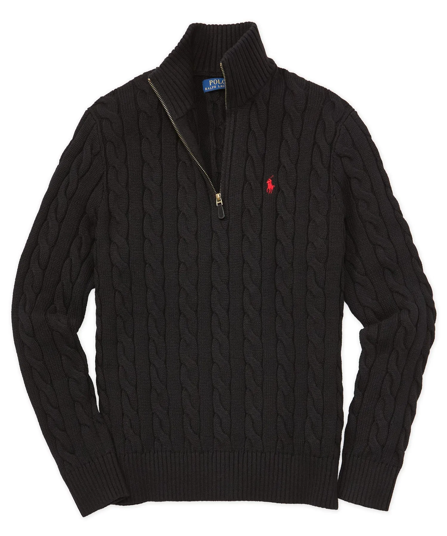 Polo Ralph Lauren Cotton Cable Half-Zip Pullover Sweater