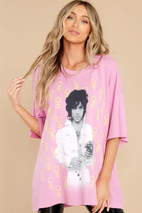 Prince The Cross Lilac Bloom Oversized Tee