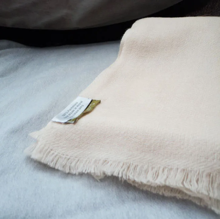 Pure Pashmina Shawl Cream