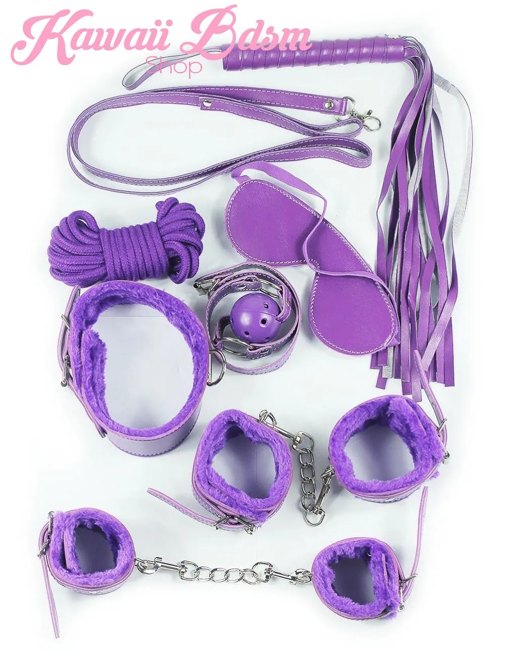 Purple Princess Bondage 7Pcs Set