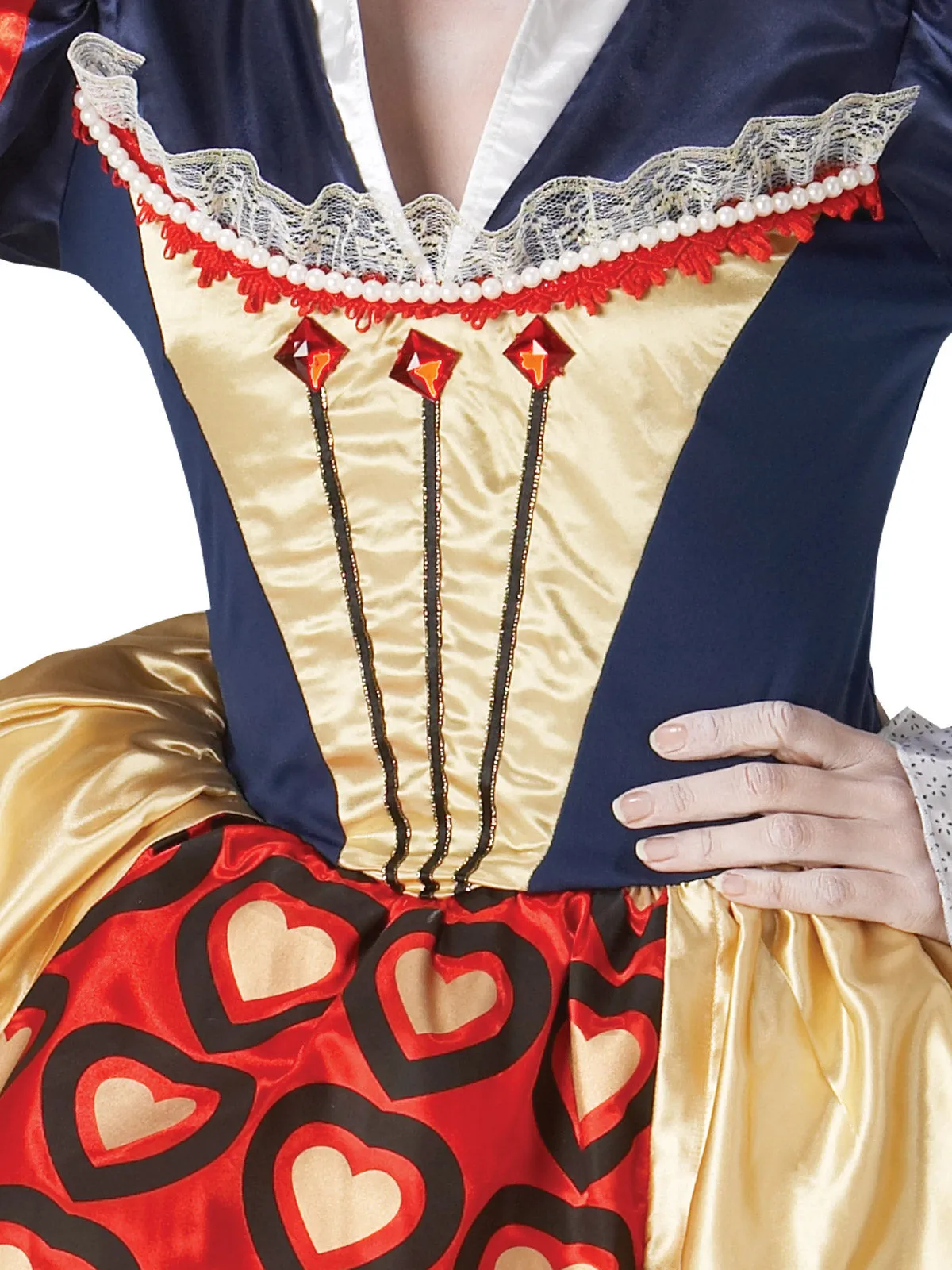 QUEEN OF HEARTS DELUXE COSTUME, ADULT