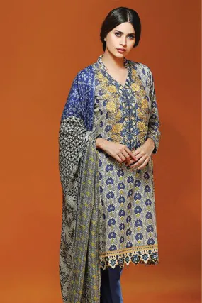 RajBari Silk Karandi Winter Collection 2015 - 7B