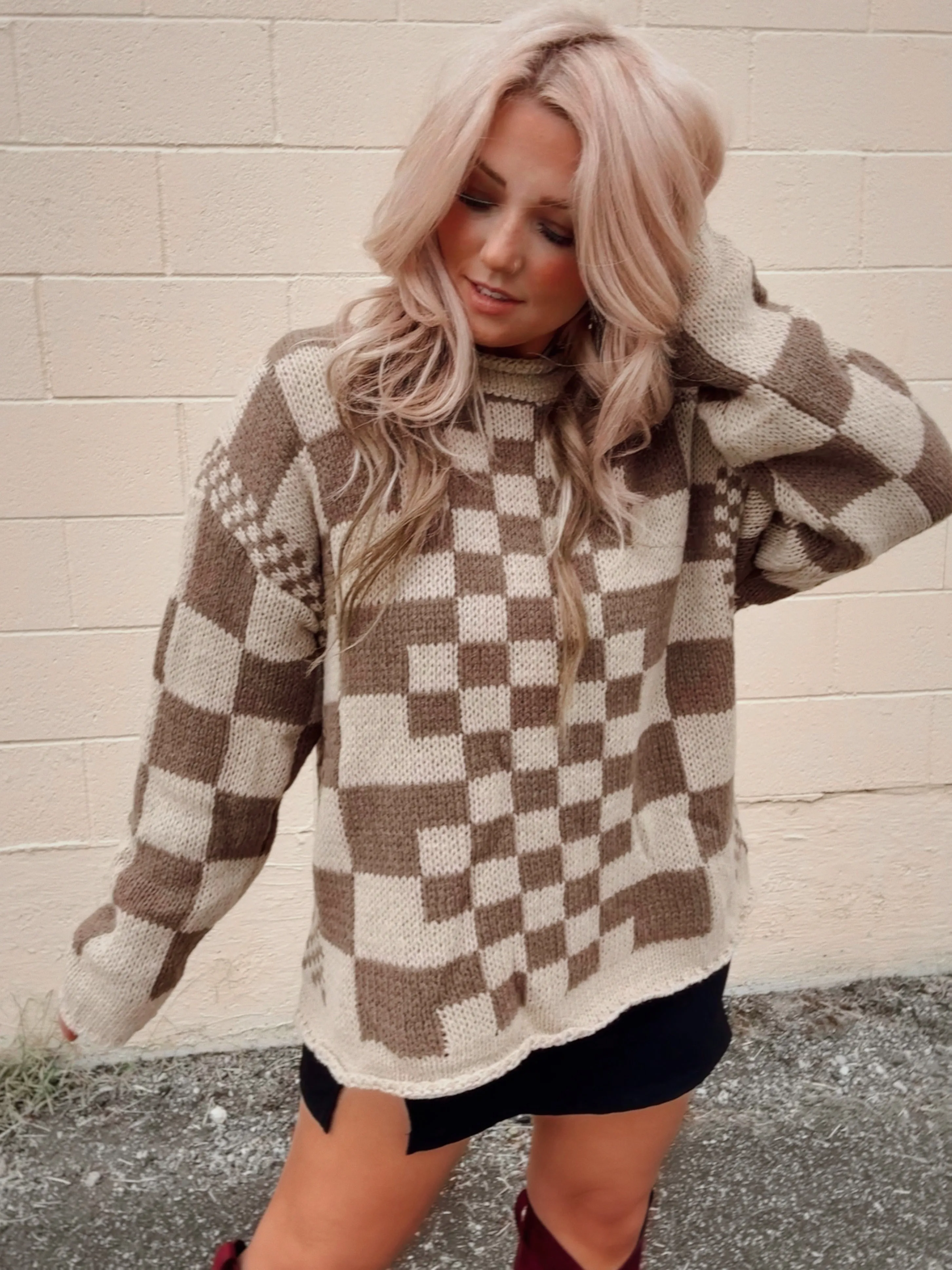 Retro Chunky Knit Sweater