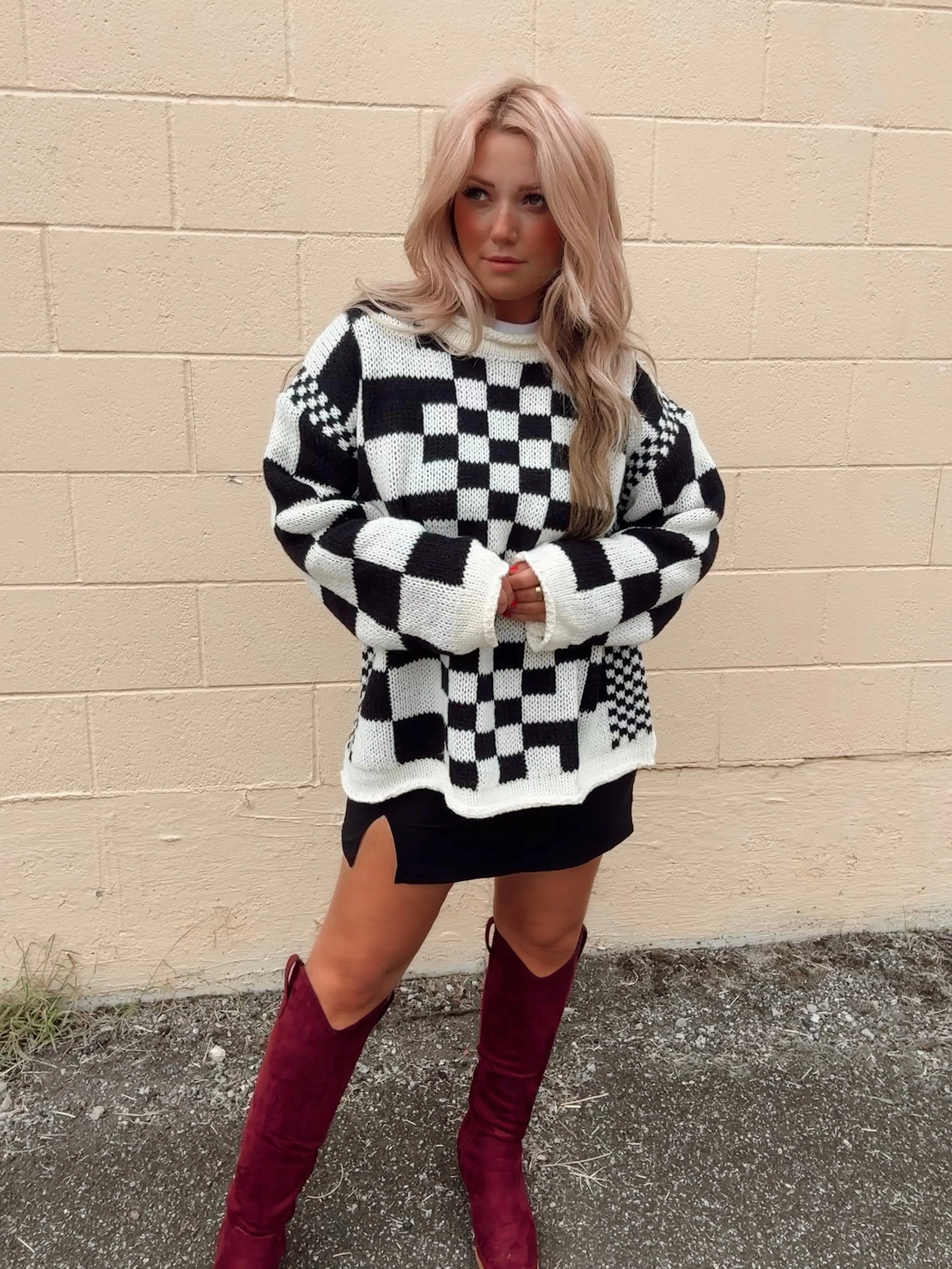 Retro Chunky Knit Sweater