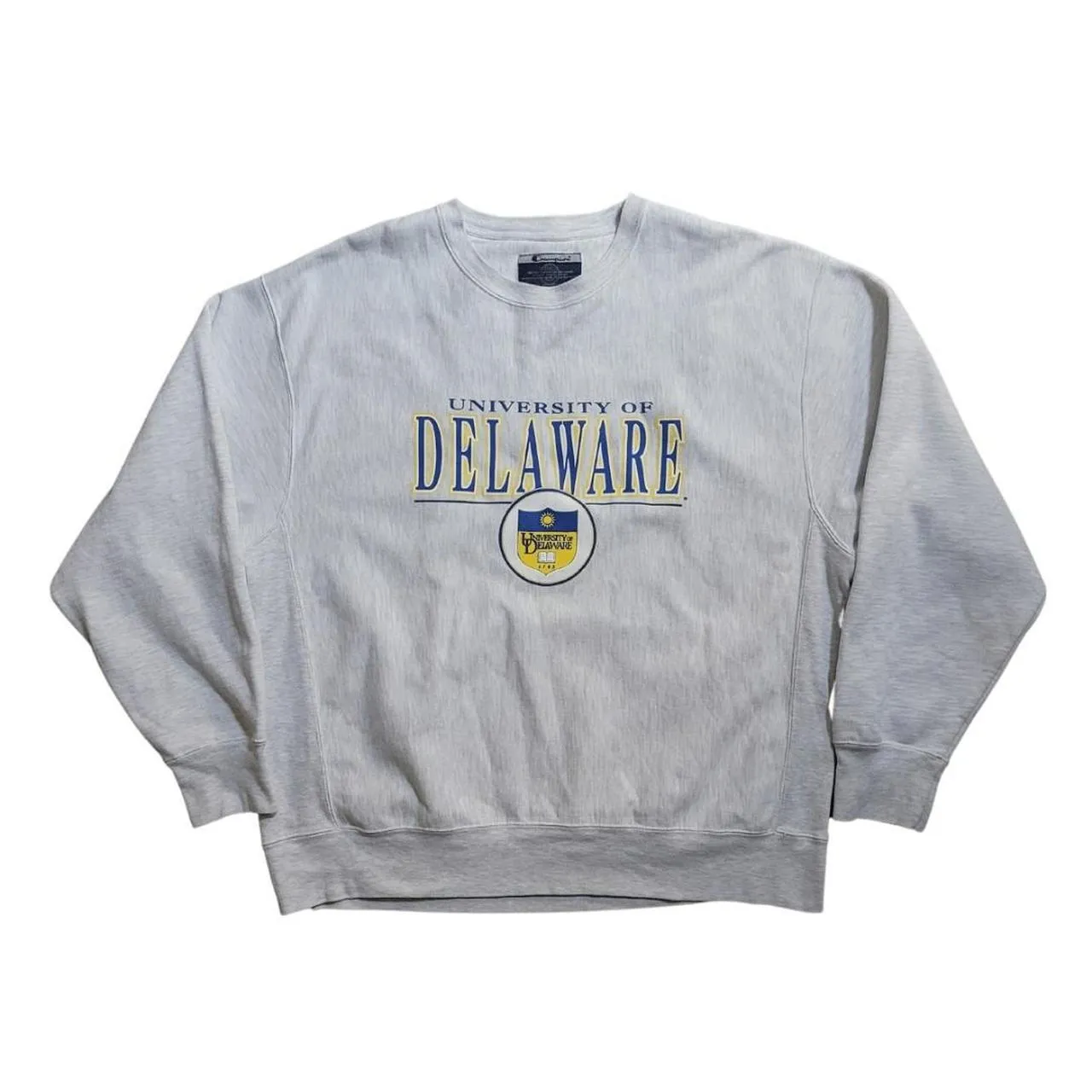 REVERSE WEAVE UNIVERSITY OF DELAWARE CHAMPION CREWNECK