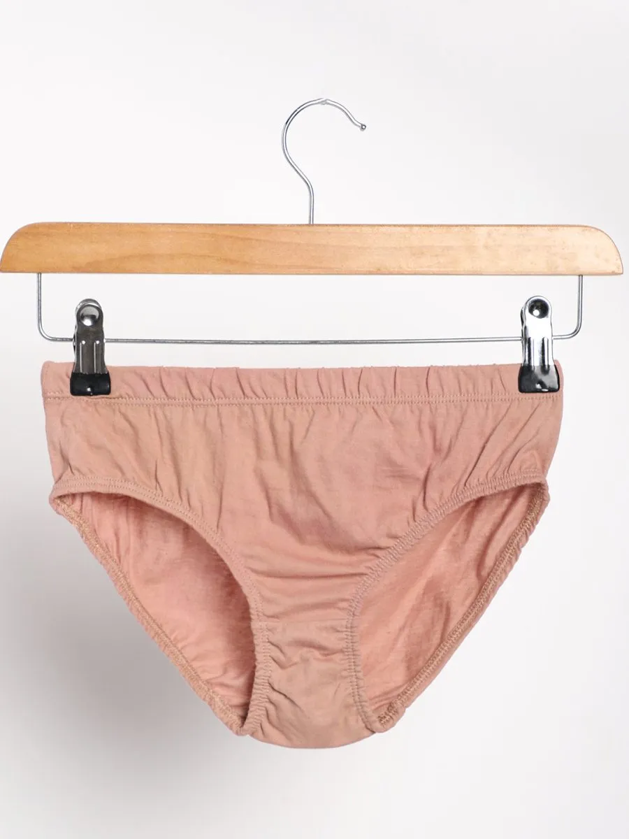 Rose Pink & Soil Brown Underwear Combo - Pack of 2 - Organic Cotton