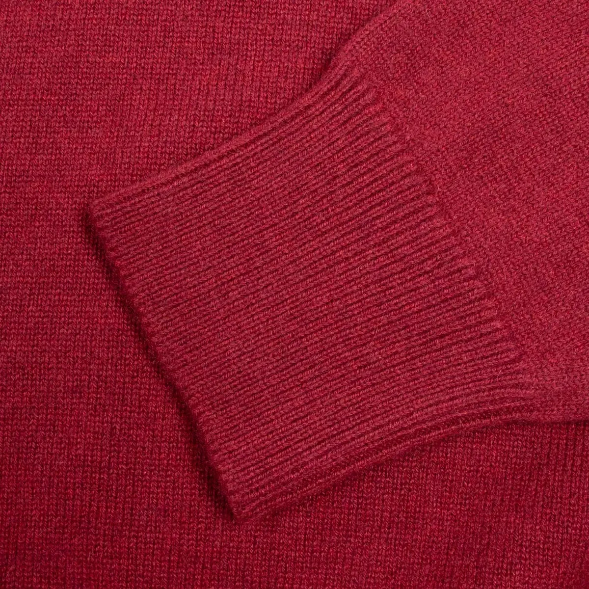 Russet Red Balvenie 3 Button 4ply Cashmere Polo Sweater