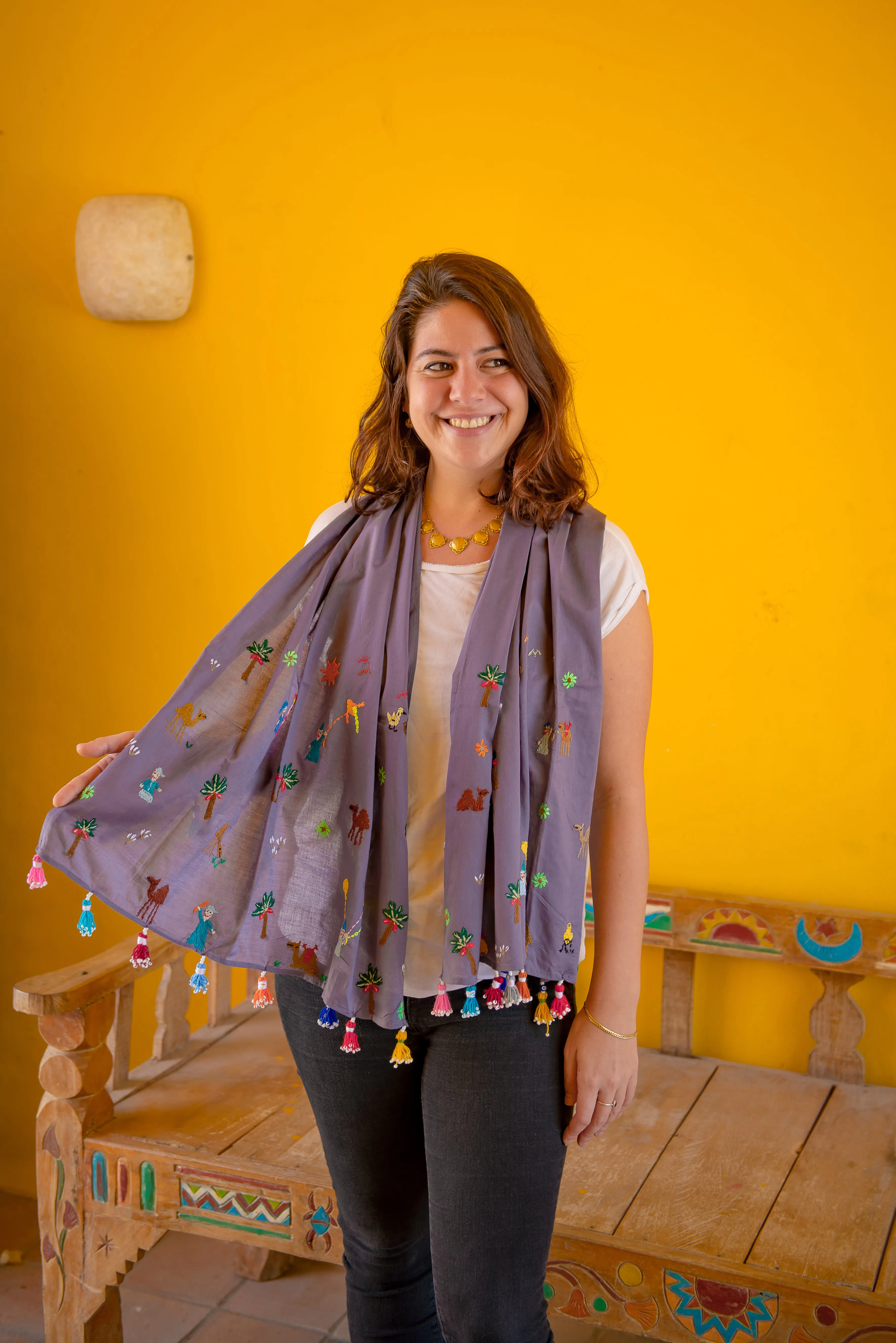 Samiha Shawl - Cotton