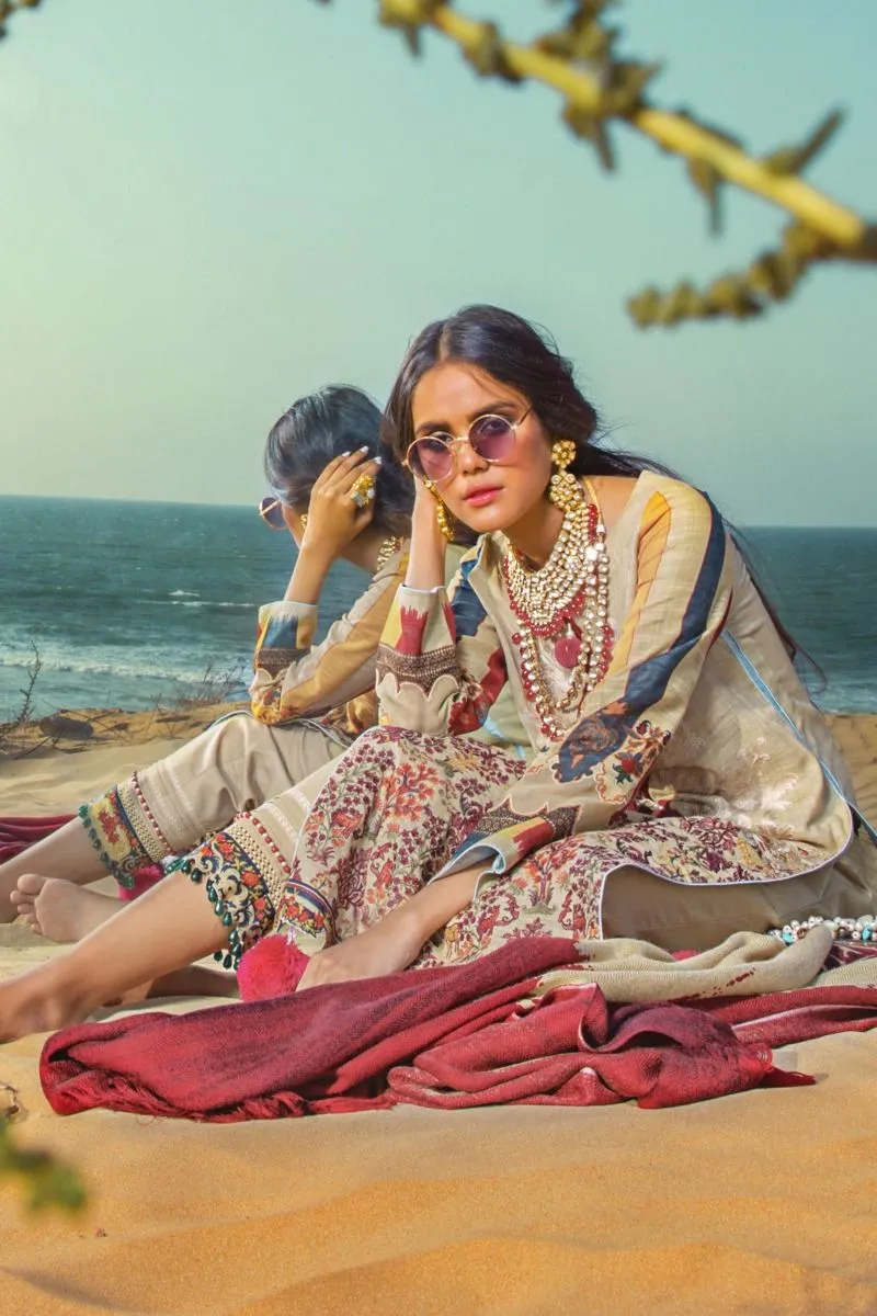 Sana Safinaz Winter Shawl Collection 2019 – 7A