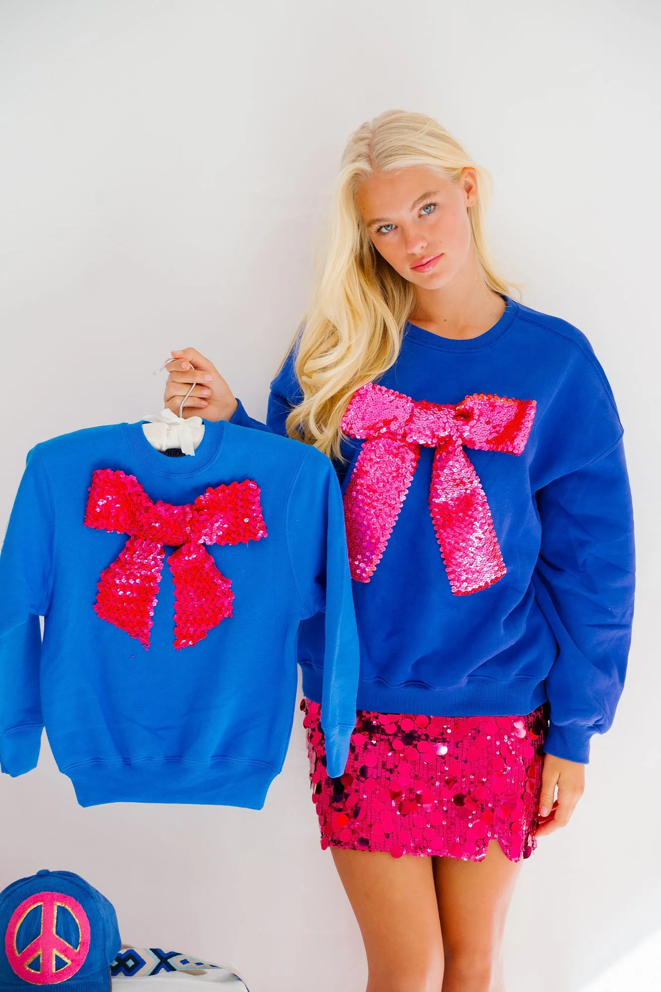 SEASON TO SPARKLE ROYAL PULLOVER