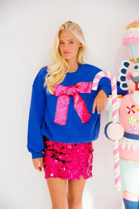 SEASON TO SPARKLE ROYAL PULLOVER