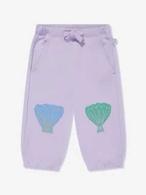 Stella McCartney Baby Girls Shell Print Joggers in Purple