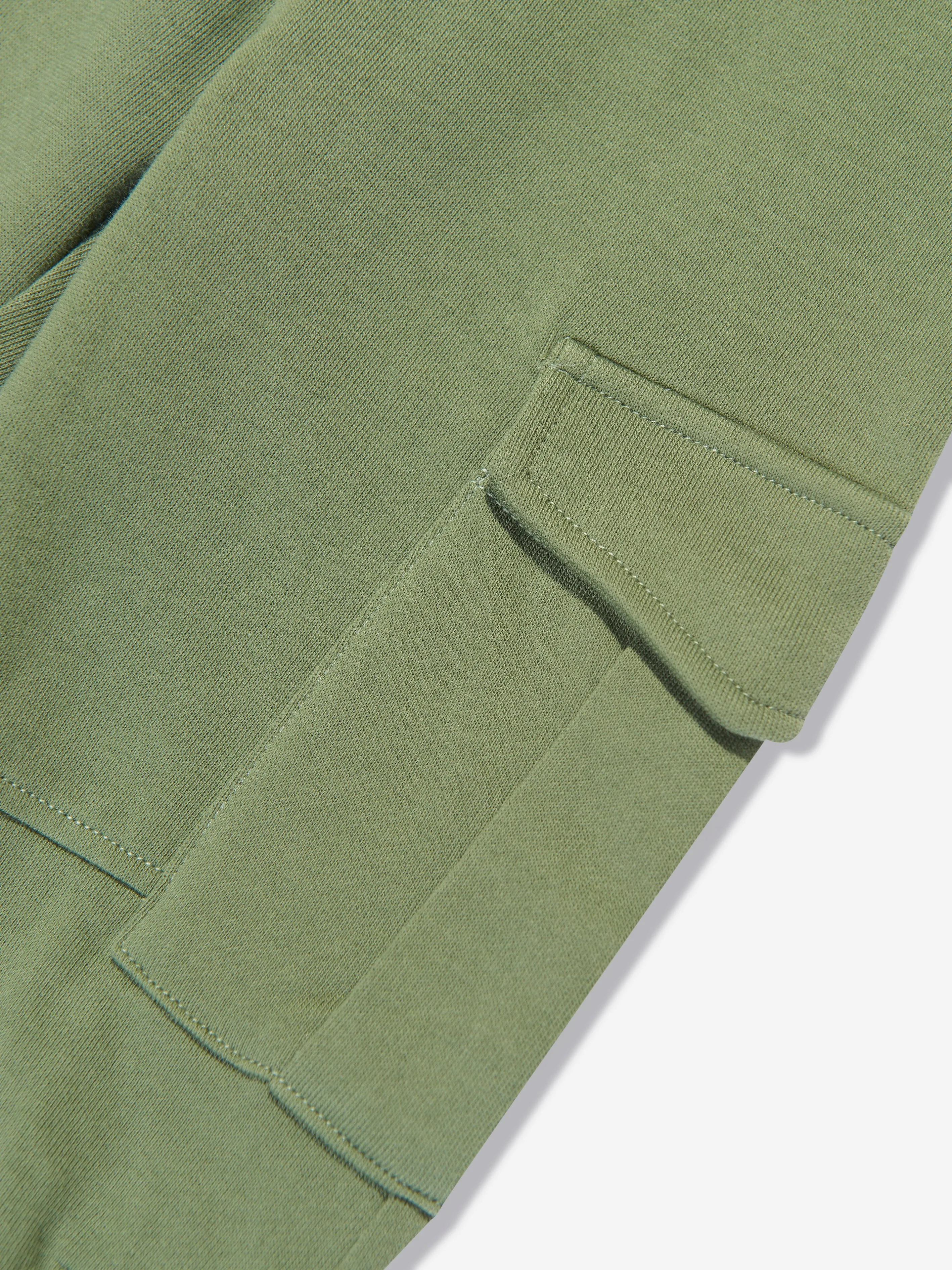 Stella McCartney Boys Cargo Joggers in Green