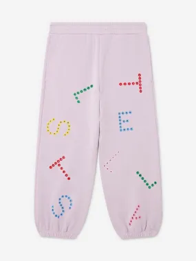 Stella McCartney Girls Logo Joggers in Purple