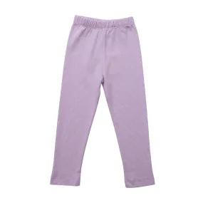 Straight Leggings- Lavender Stripe