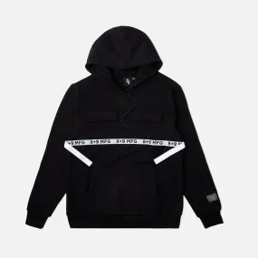 Strapped Up Slim Fleece Hoodie Oreo