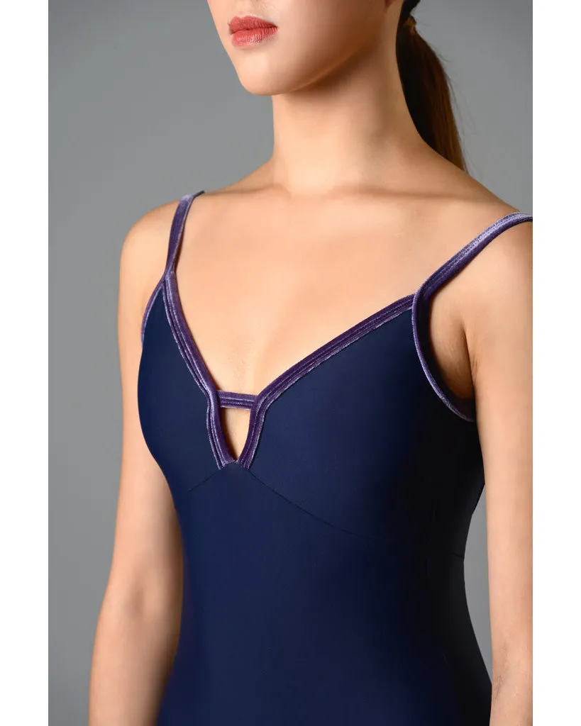 Supertone Couture Collection Eva with Velvet Trim Camisole Leotard - Womens