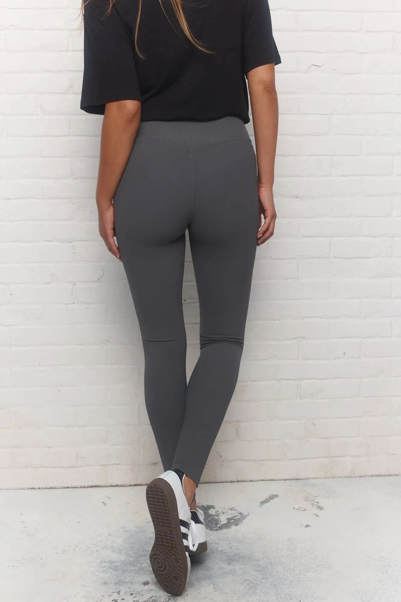 Taline | Legging gris taille haute