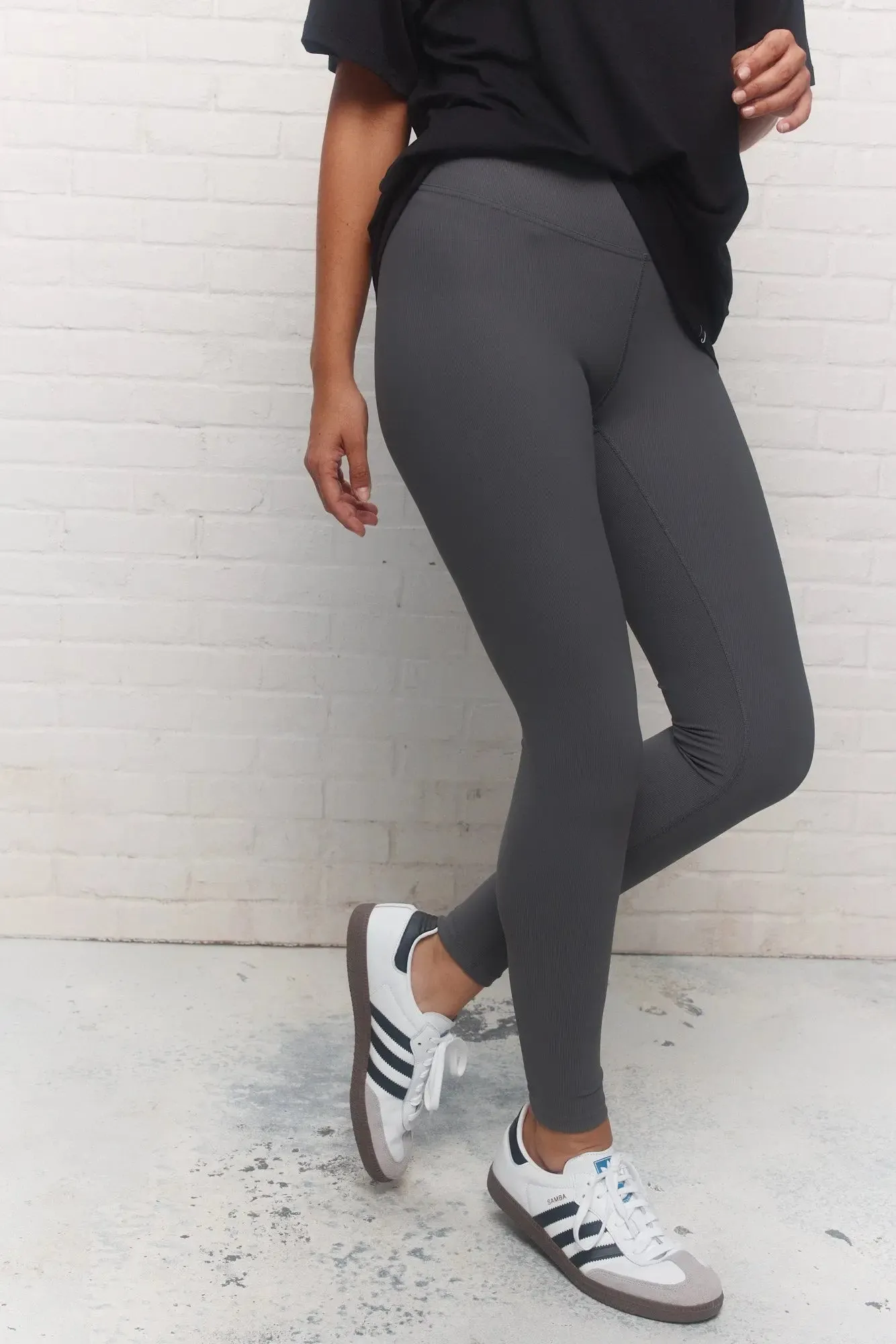 Taline | Legging gris taille haute