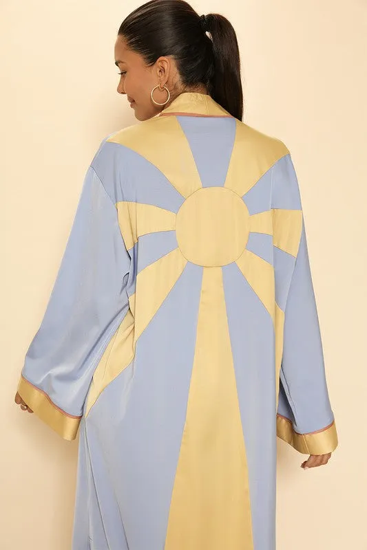 TEEK - Blue Multi Sunburst Kimono