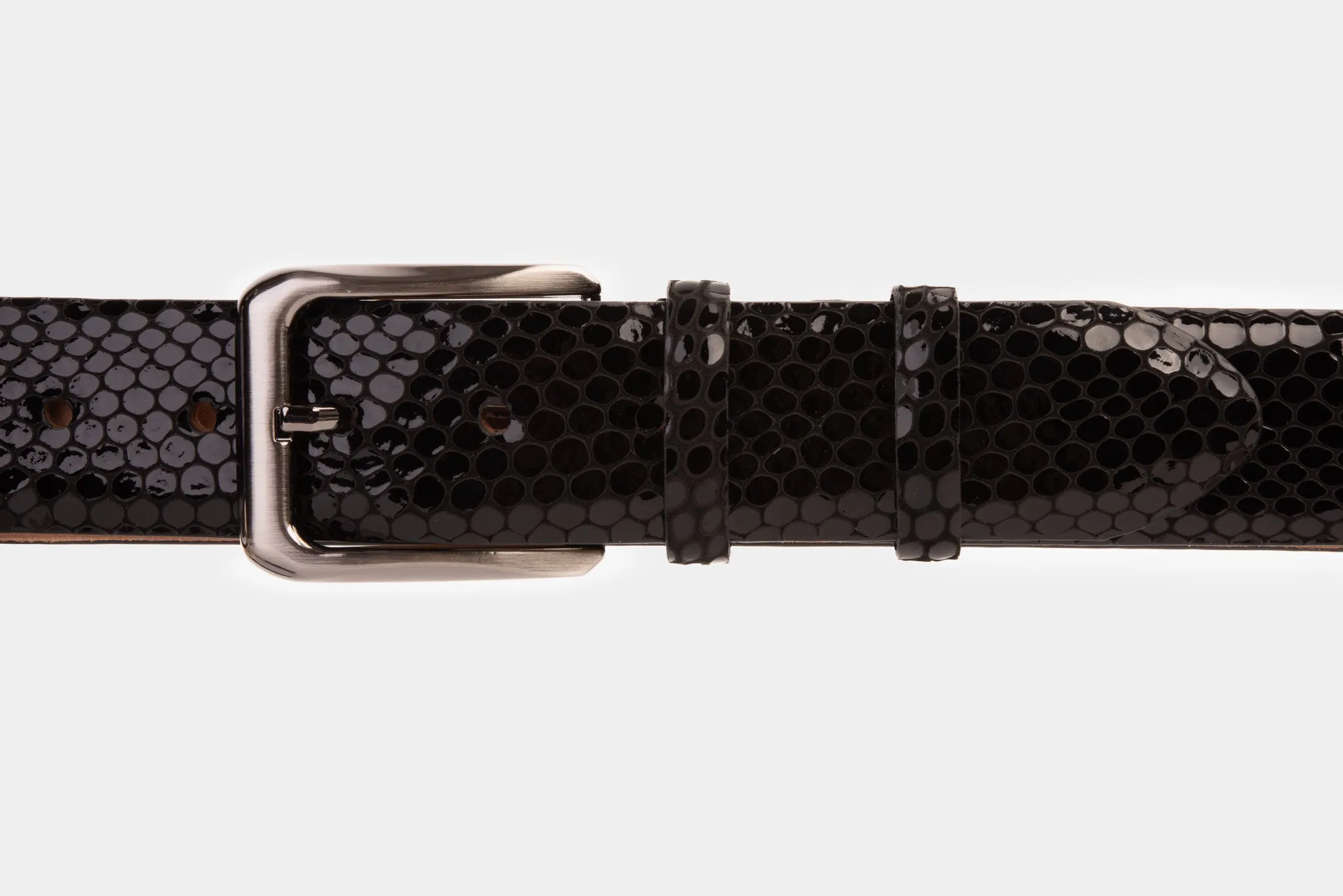 The King Black Leather Belt