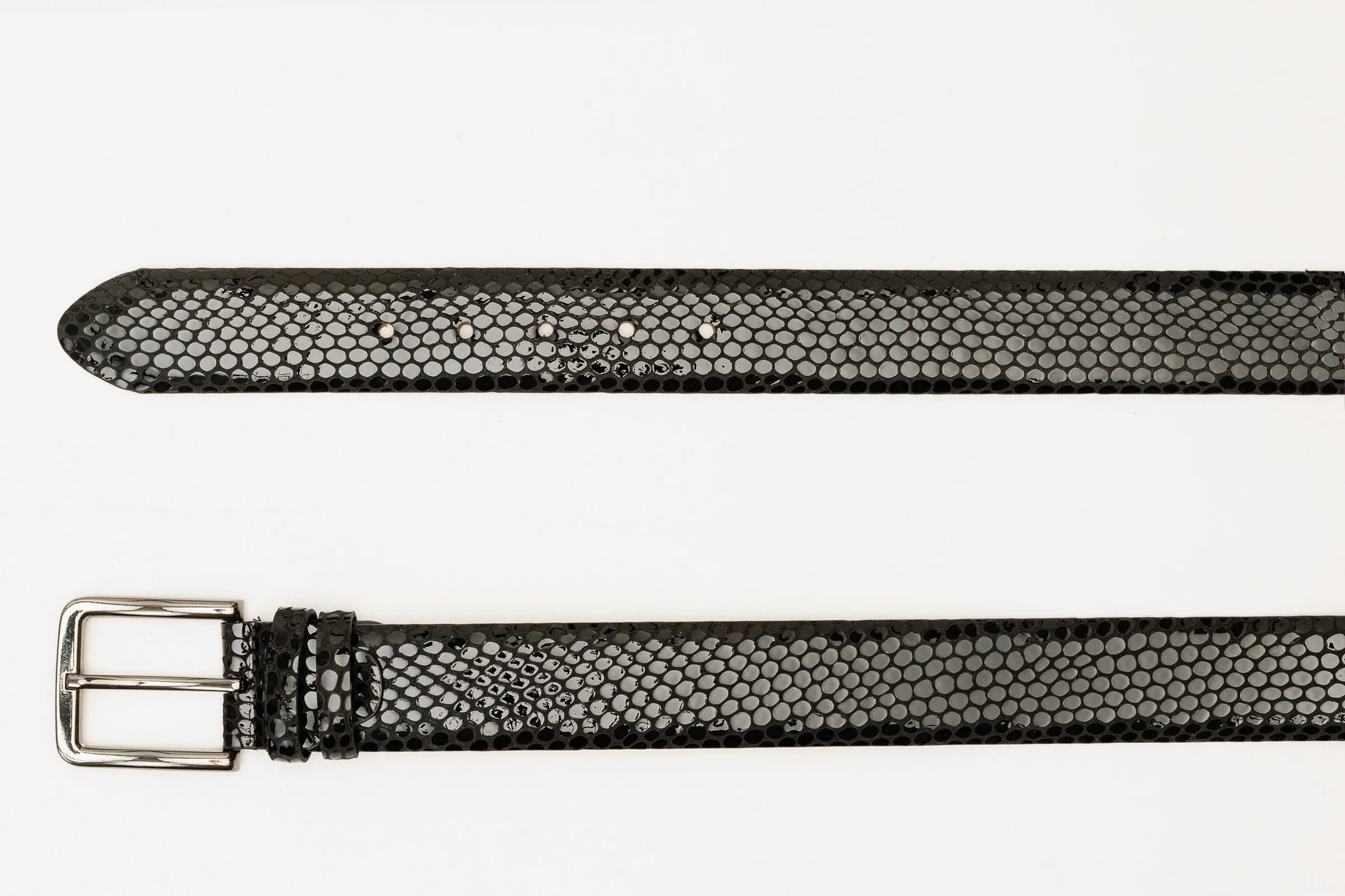 The King Black Leather Belt