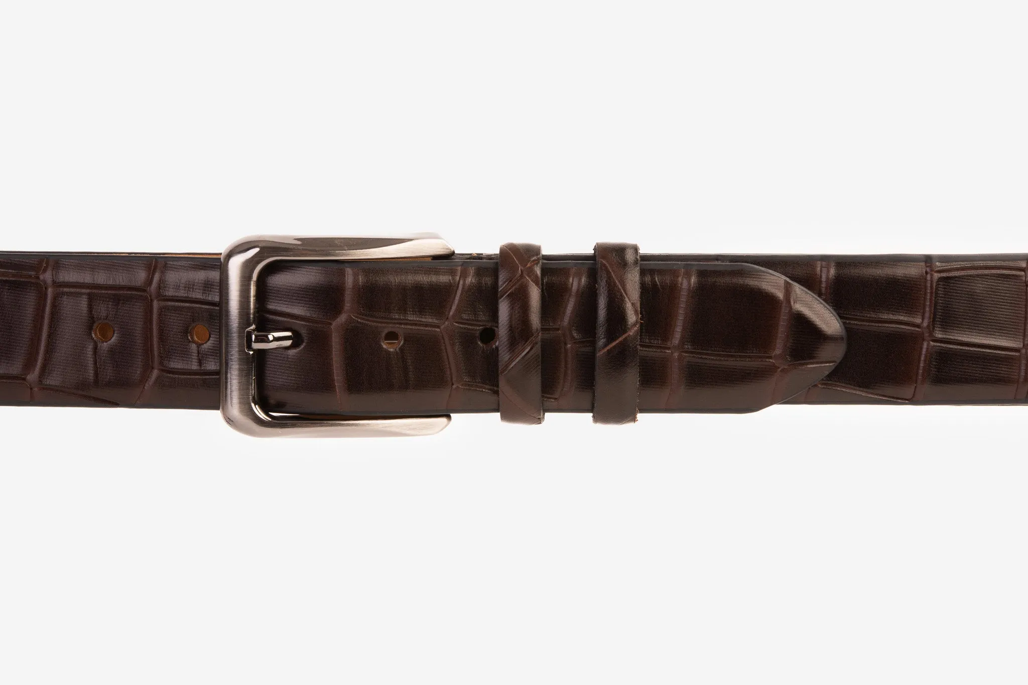 The Patton Brown Calfskin Belt