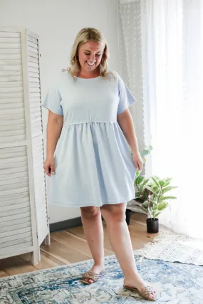 Tiered Raw Hem Dress