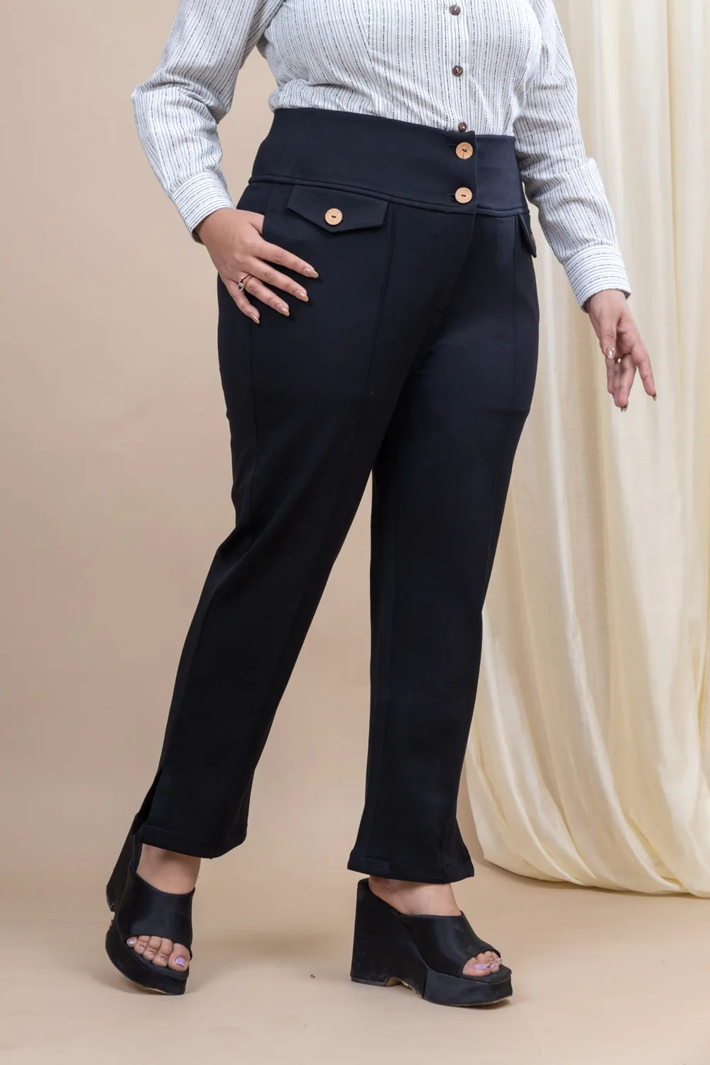 Vanguard Straight tummy shaper pants with pockets