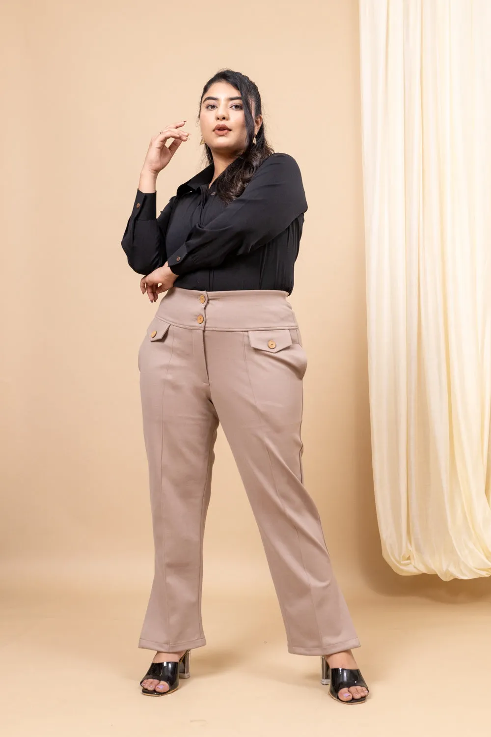 Vanguard Straight tummy shaper pants with pockets