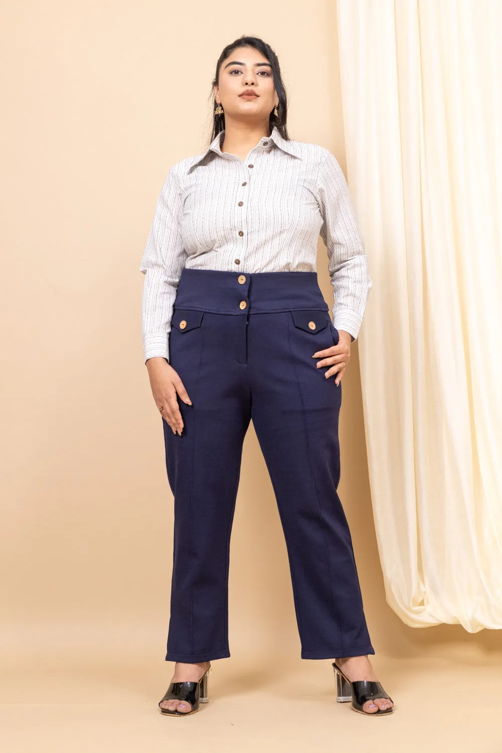 Vanguard Straight tummy shaper pants with pockets