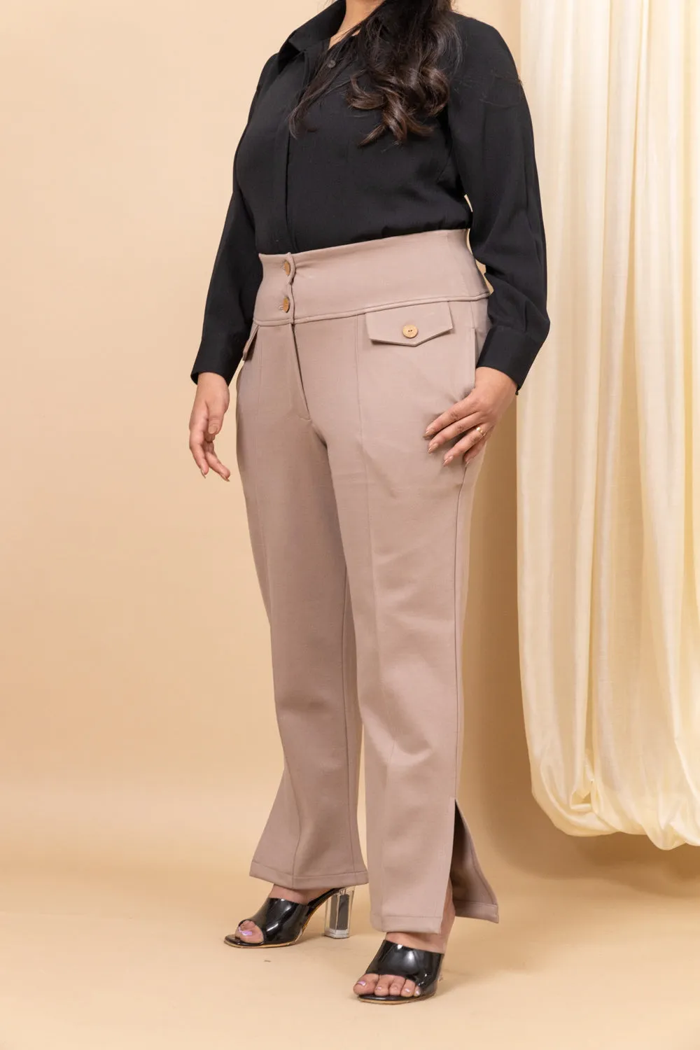 Vanguard Straight tummy shaper pants with pockets