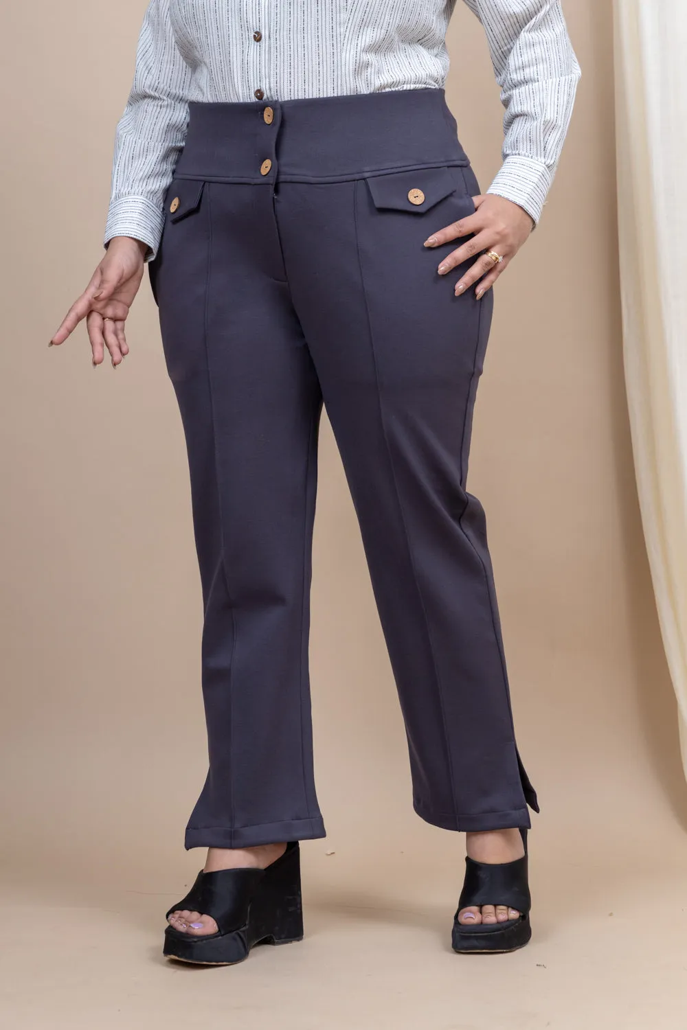 Vanguard Straight tummy shaper pants with pockets