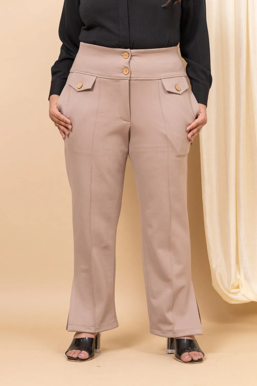 Vanguard Straight tummy shaper pants with pockets