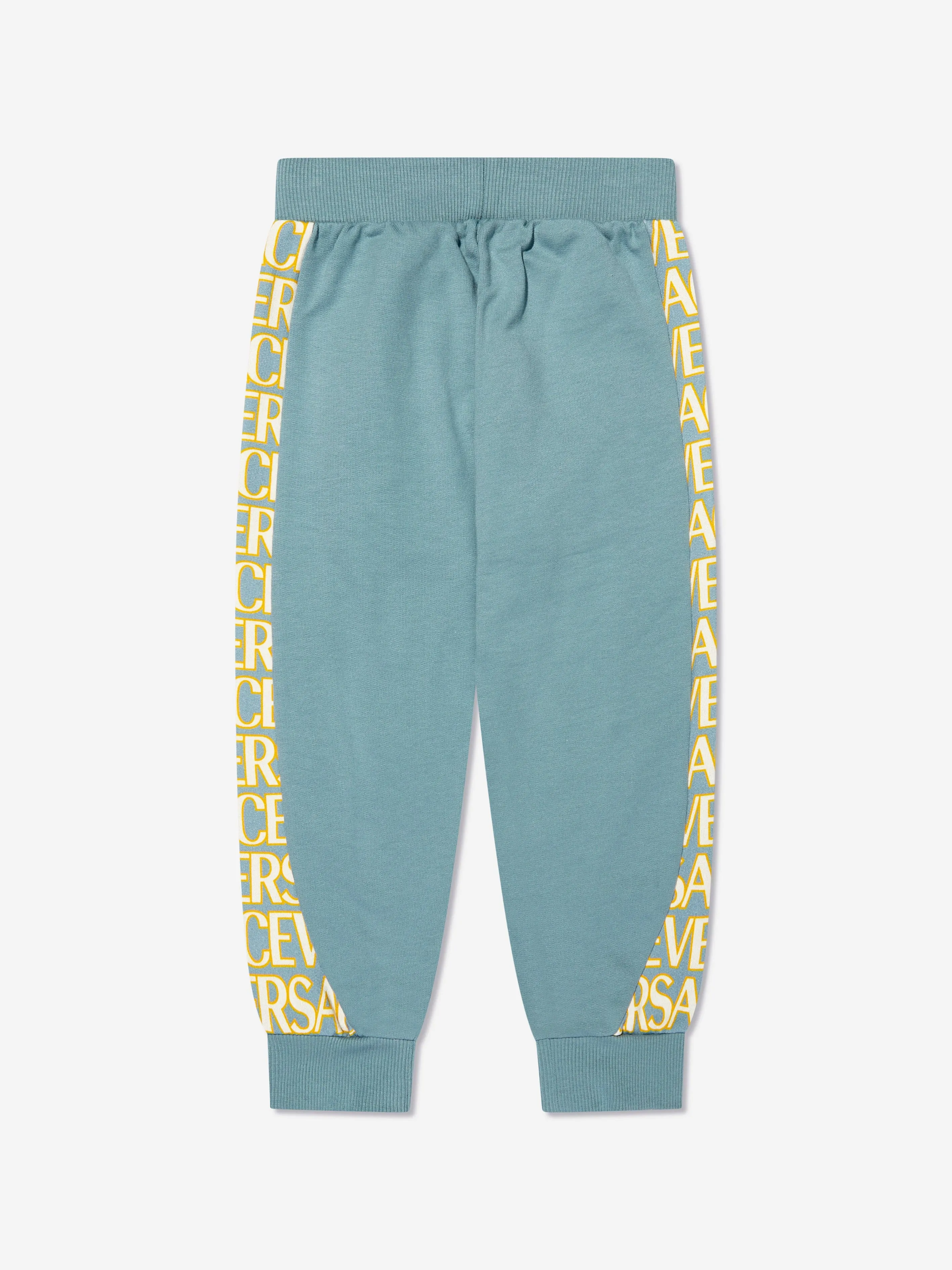 Versace Boys Logo Joggers in Blue