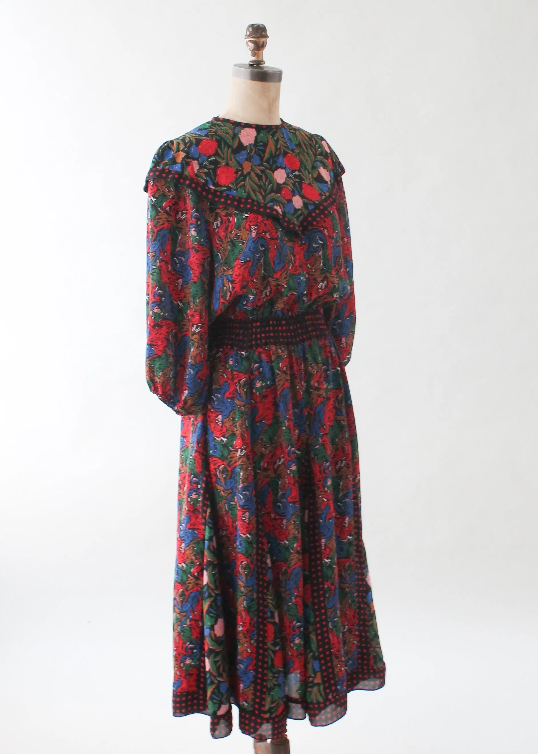 Vintage Diane Freis Floral Dress