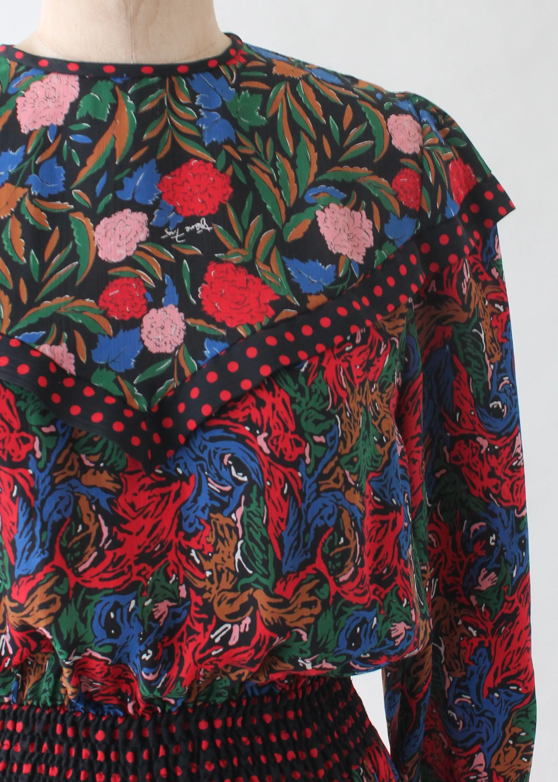 Vintage Diane Freis Floral Dress