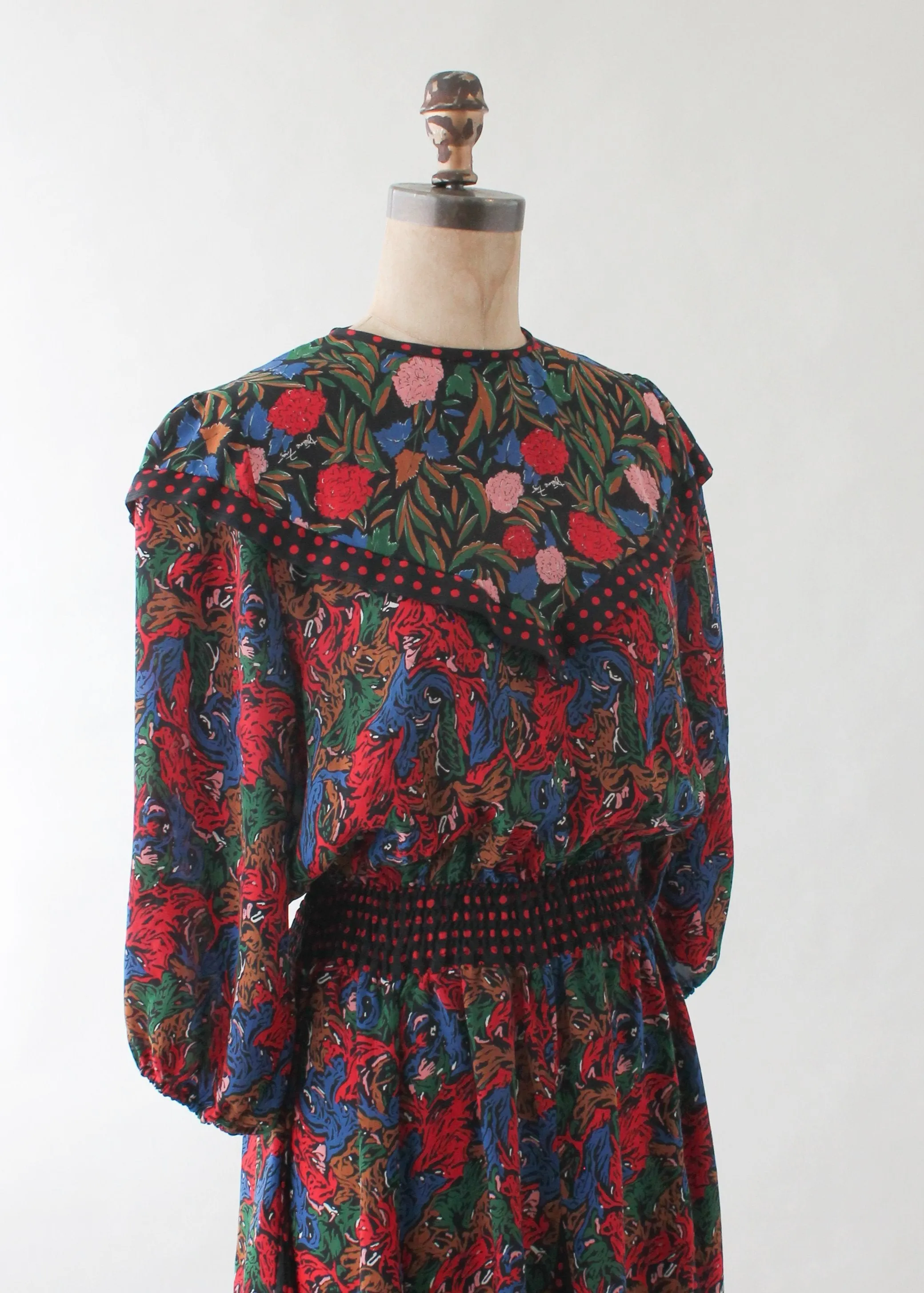 Vintage Diane Freis Floral Dress