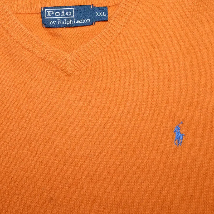 Vintage Polo Ralph Lauren V-Neck Sweater Large