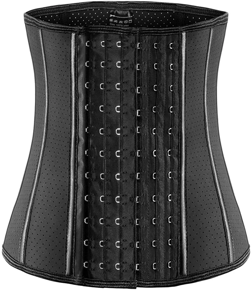 Waist Trainer for Women Corset Cincher Body Shaper Girdle Trimmer with Steel Bones Extender