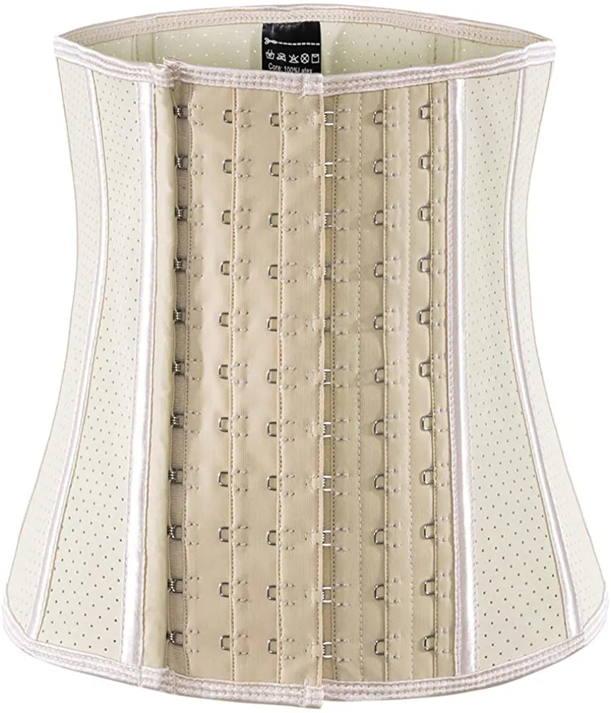 Waist Trainer for Women Corset Cincher Body Shaper Girdle Trimmer with Steel Bones Extender