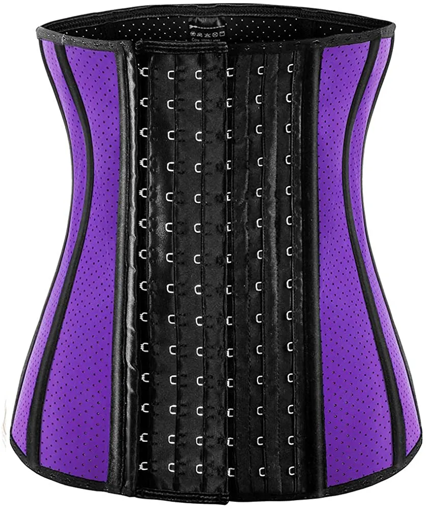 Waist Trainer for Women Corset Cincher Body Shaper Girdle Trimmer with Steel Bones Extender