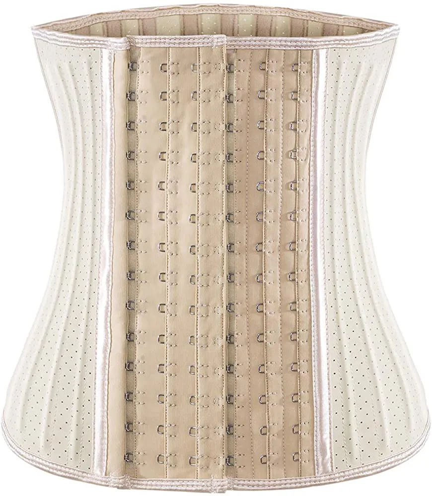 Waist Trainer for Women Corset Cincher Body Shaper Girdle Trimmer with Steel Bones Extender