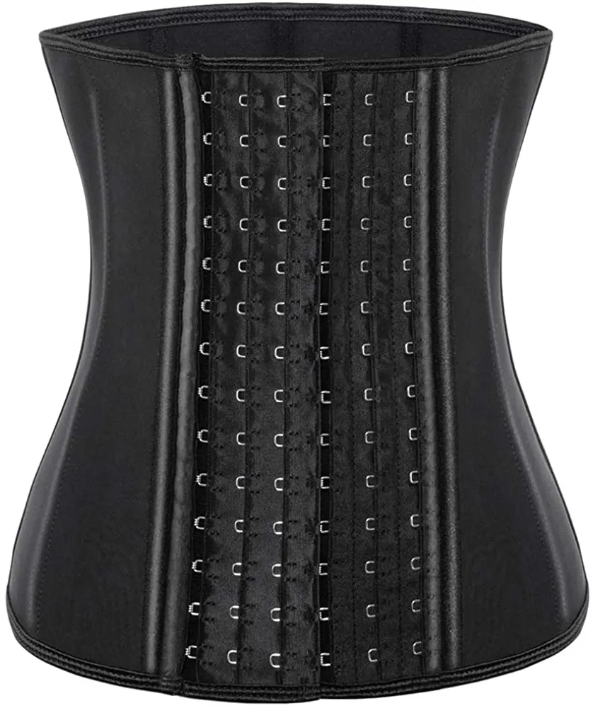 Waist Trainer for Women Corset Cincher Body Shaper Girdle Trimmer with Steel Bones Extender