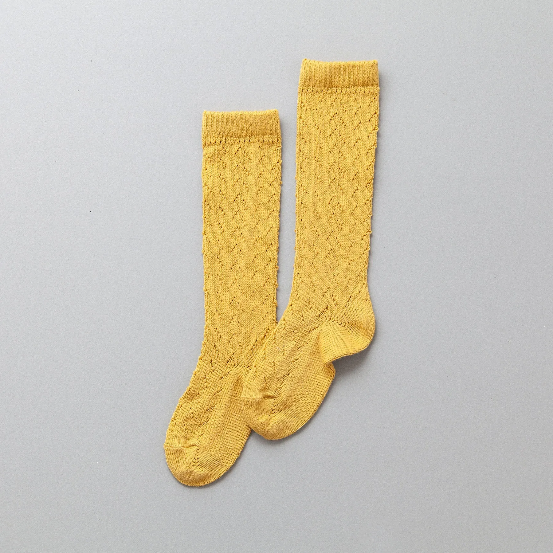 Warm Crochet Socks Mustard